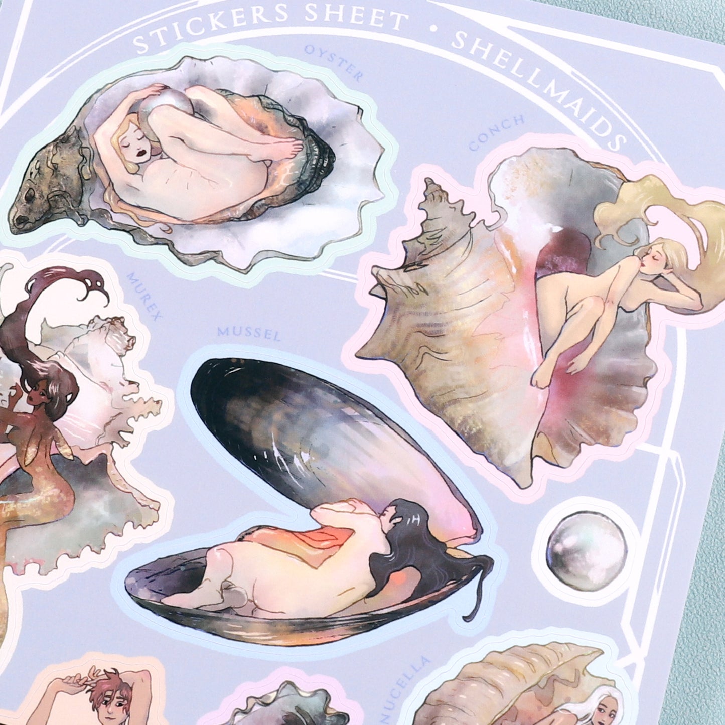 Stickers sheet shellmaids