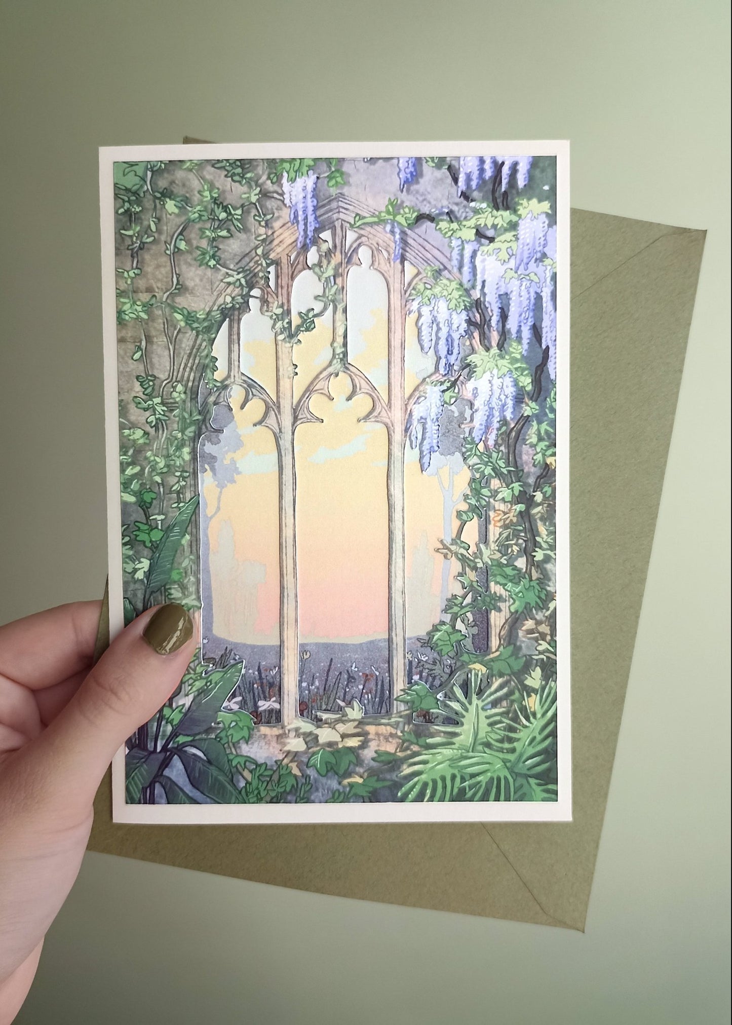 Ruin at dawn card