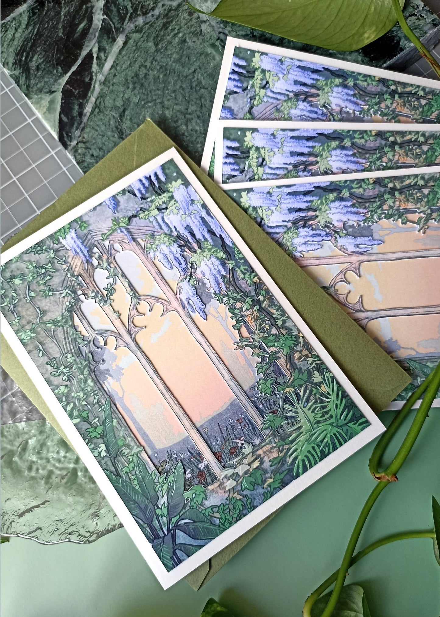 Ruin at dawn card