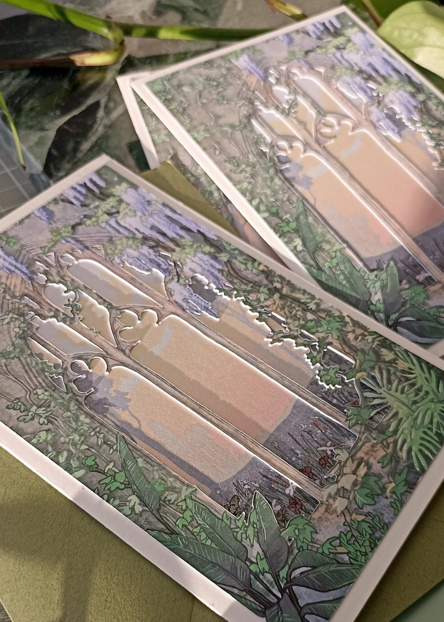 Ruin at dawn card