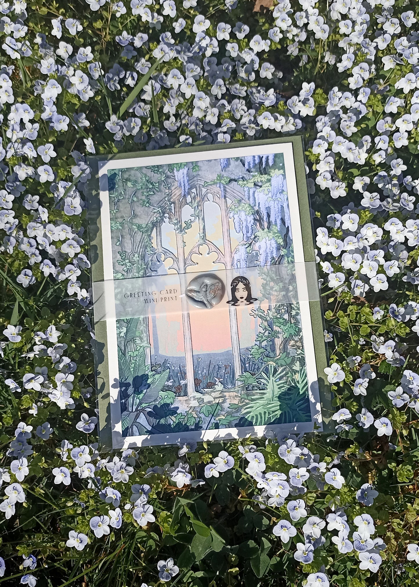 Ruin at dawn card