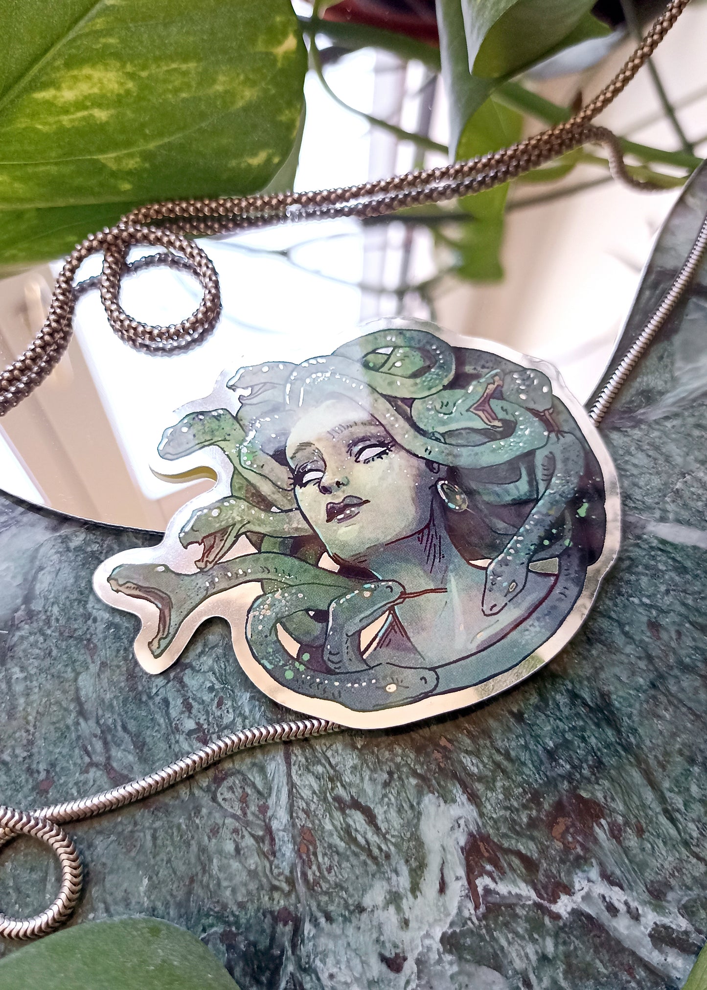 Medusa Mirror Sticker