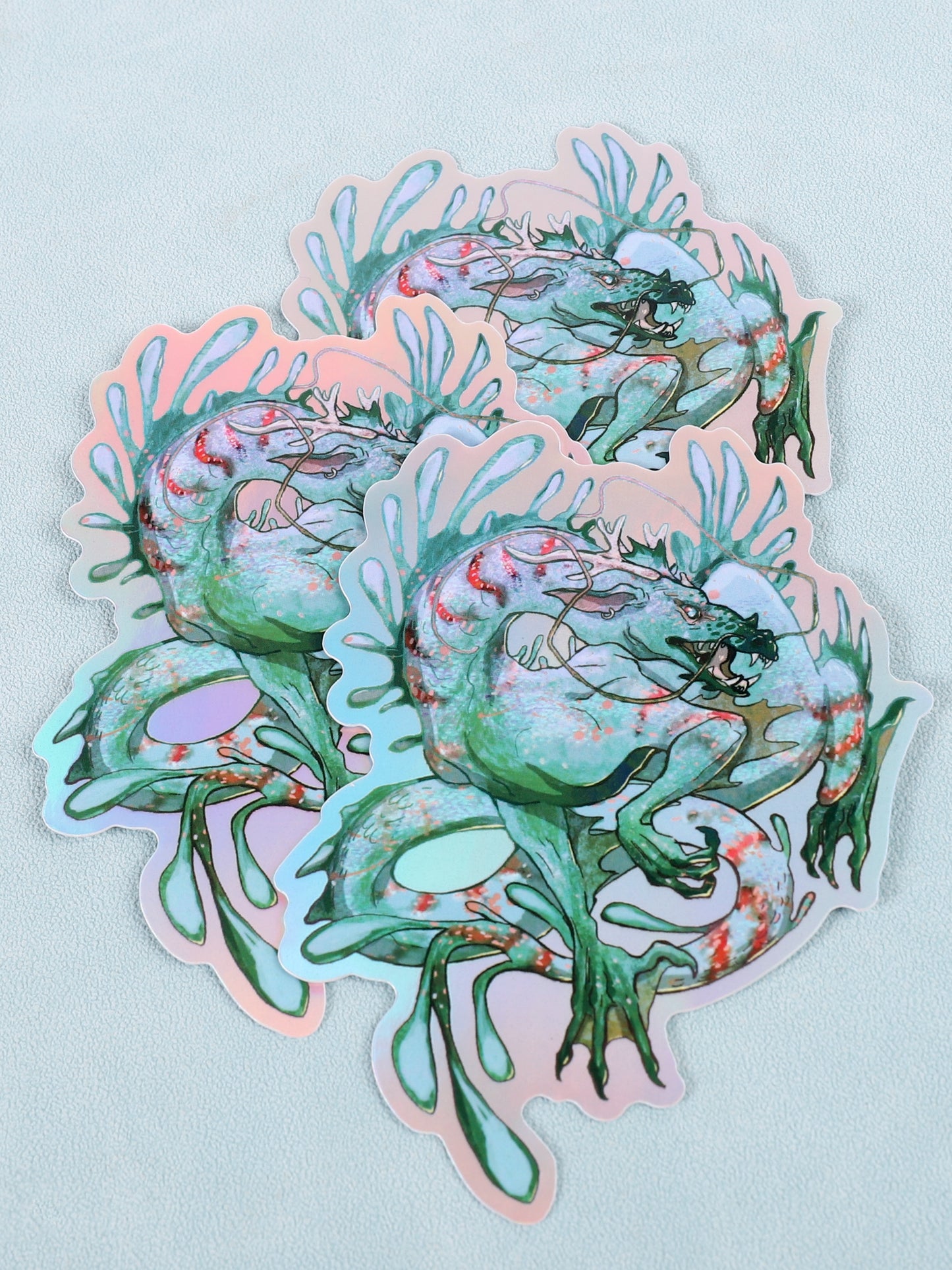 Sticker Holographique Dragon