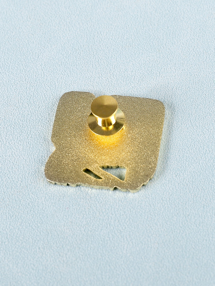 Broche en émail Héron
