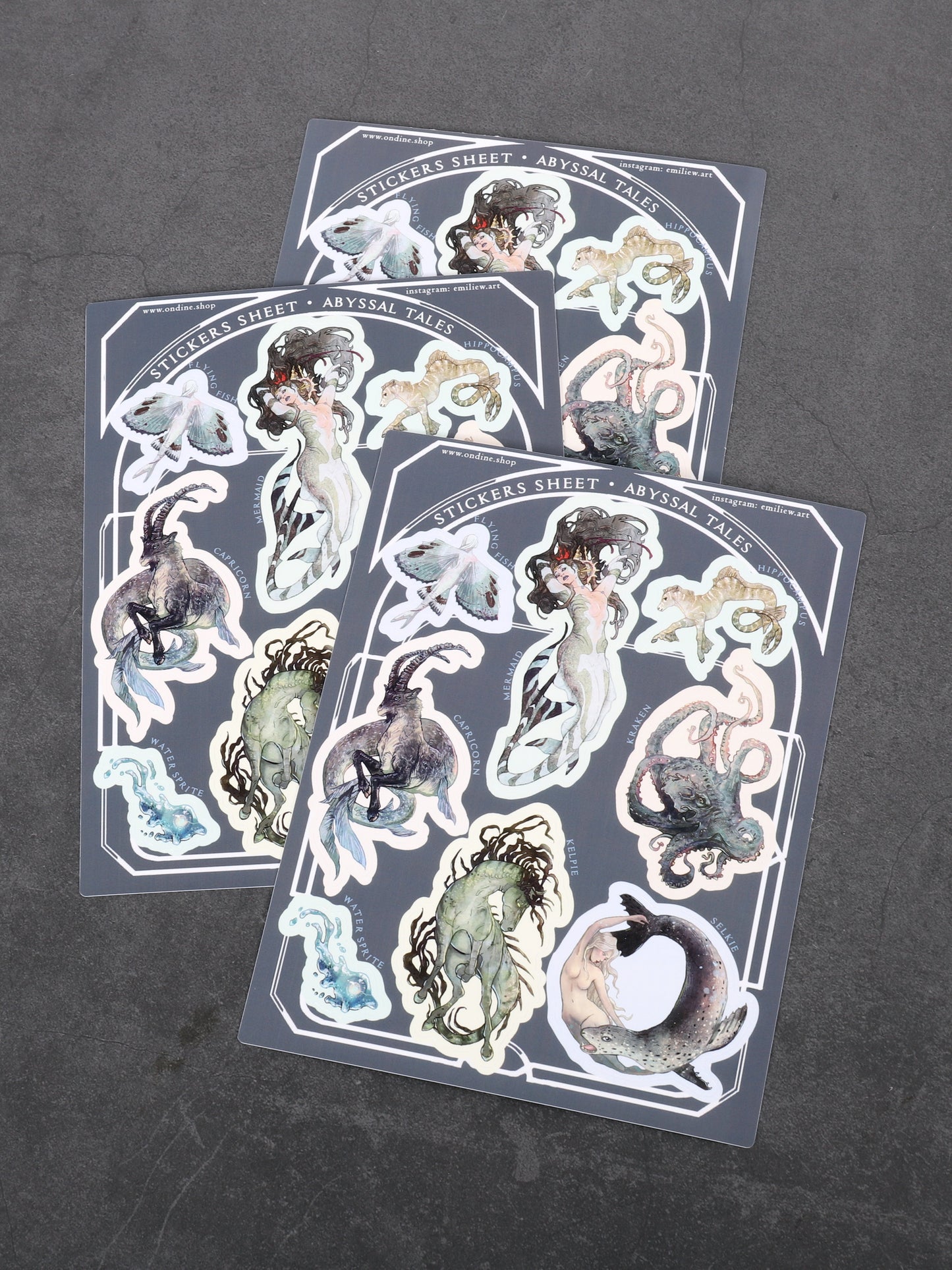 Quatre feuiles de Stickers