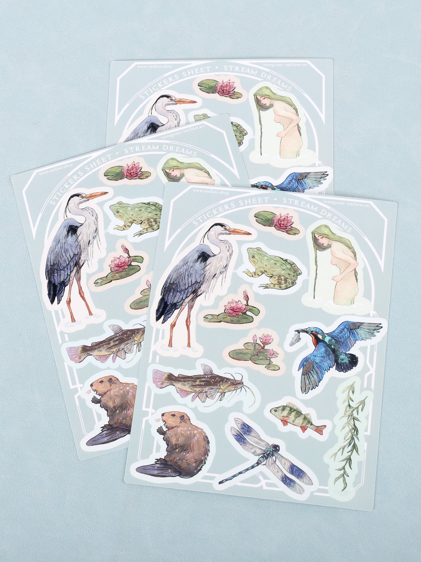 Duo de pages de stickers - Doux mythes