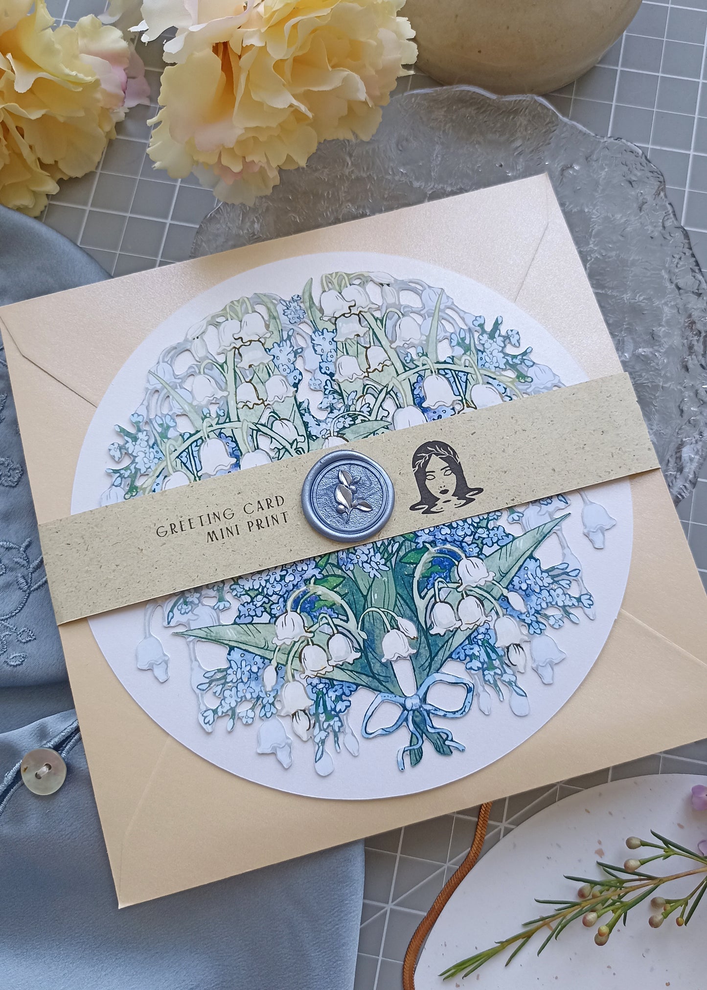 Carte ronde Muguet