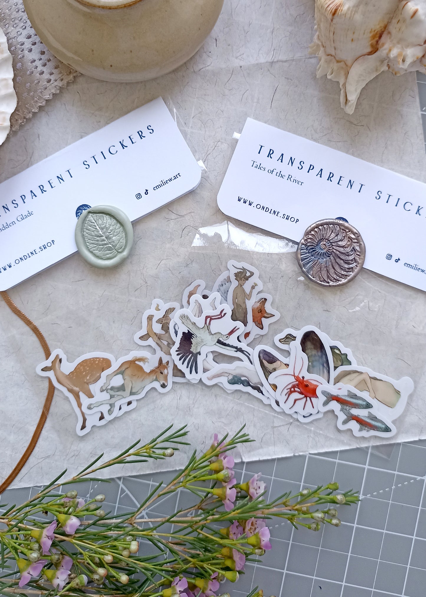 Stickers transparents - la Clairière Cachée
