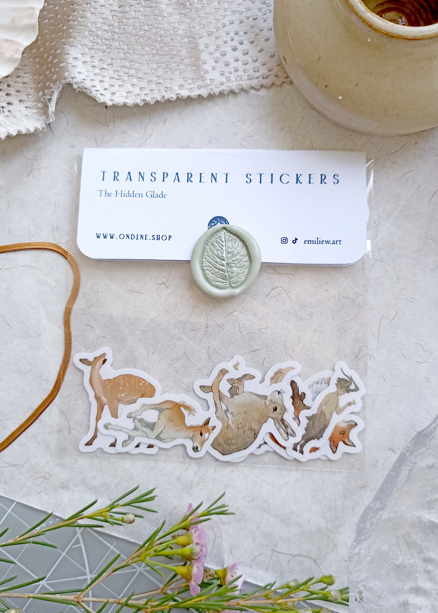 Stickers transparents - la Clairière Cachée