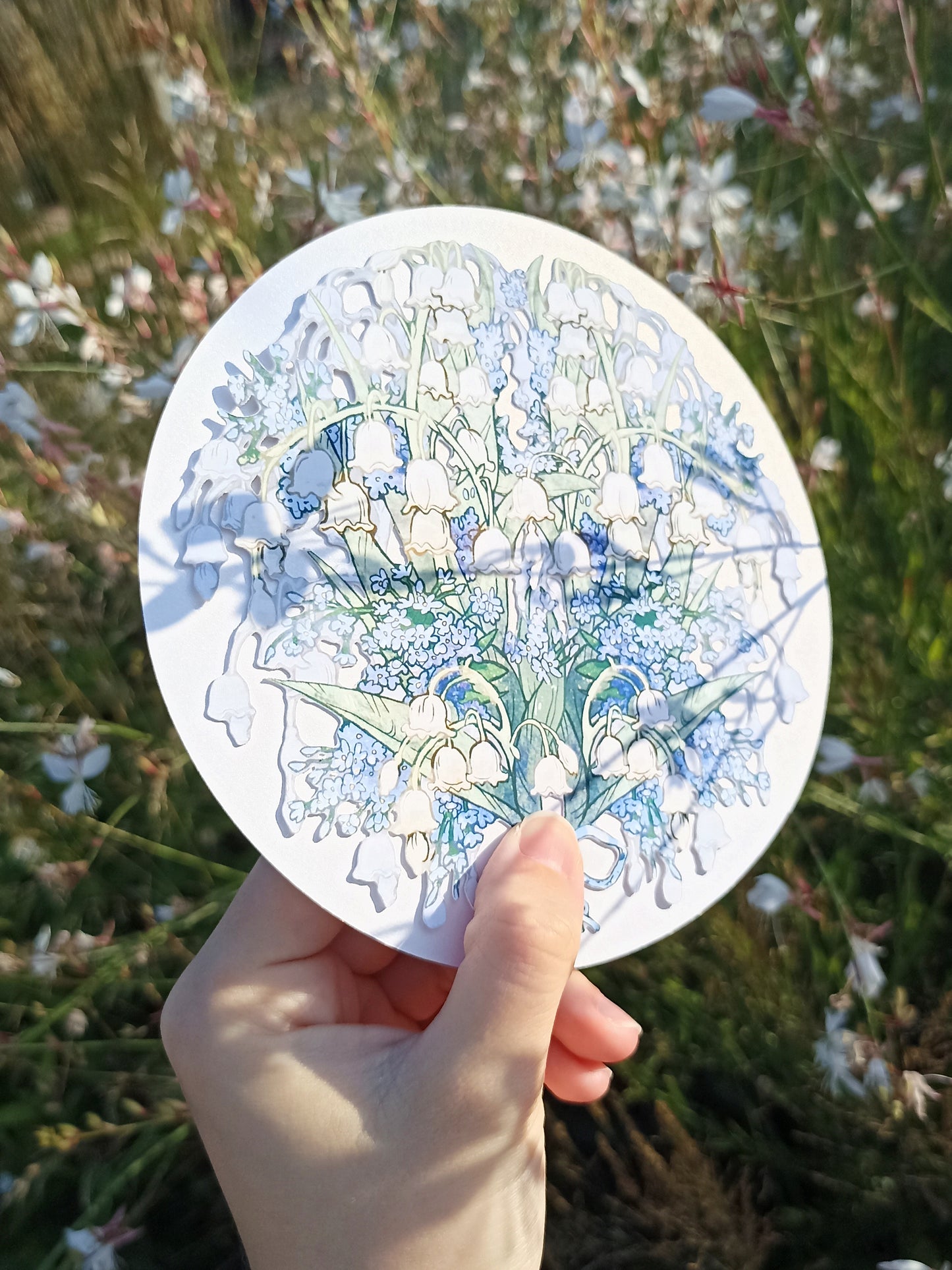 Carte ronde Muguet