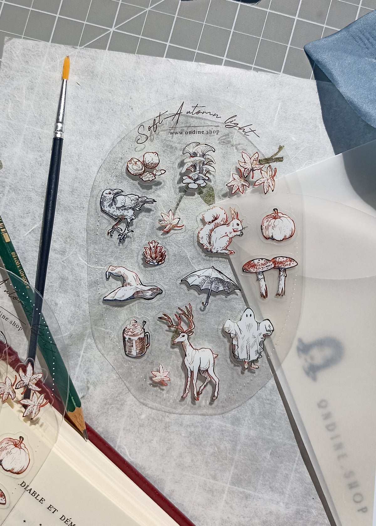 Transparent Sticker Sheet - Automn
