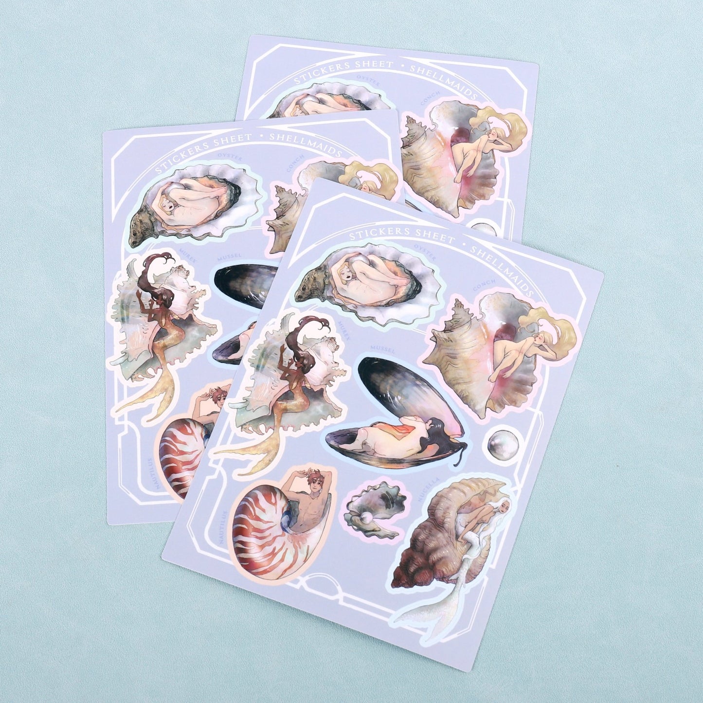 Stickers sheet shellmaids