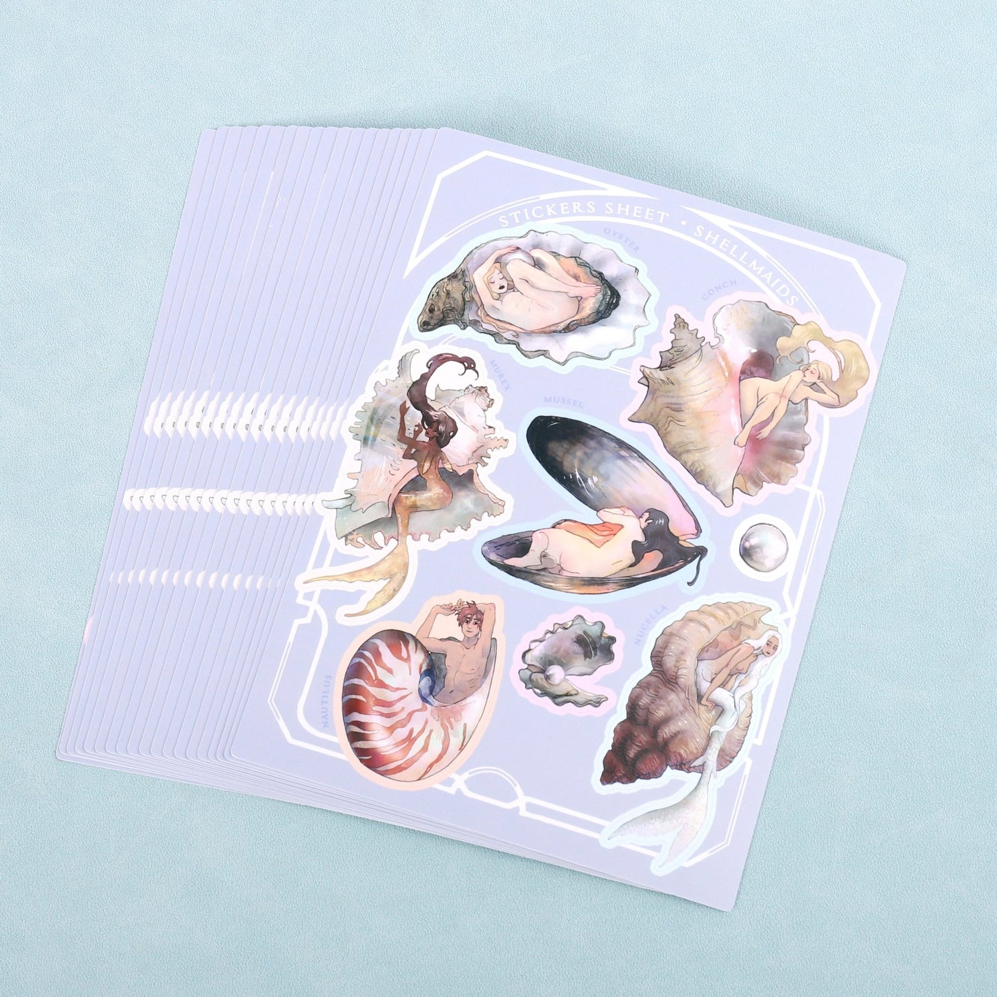 Stickers sheet shellmaids