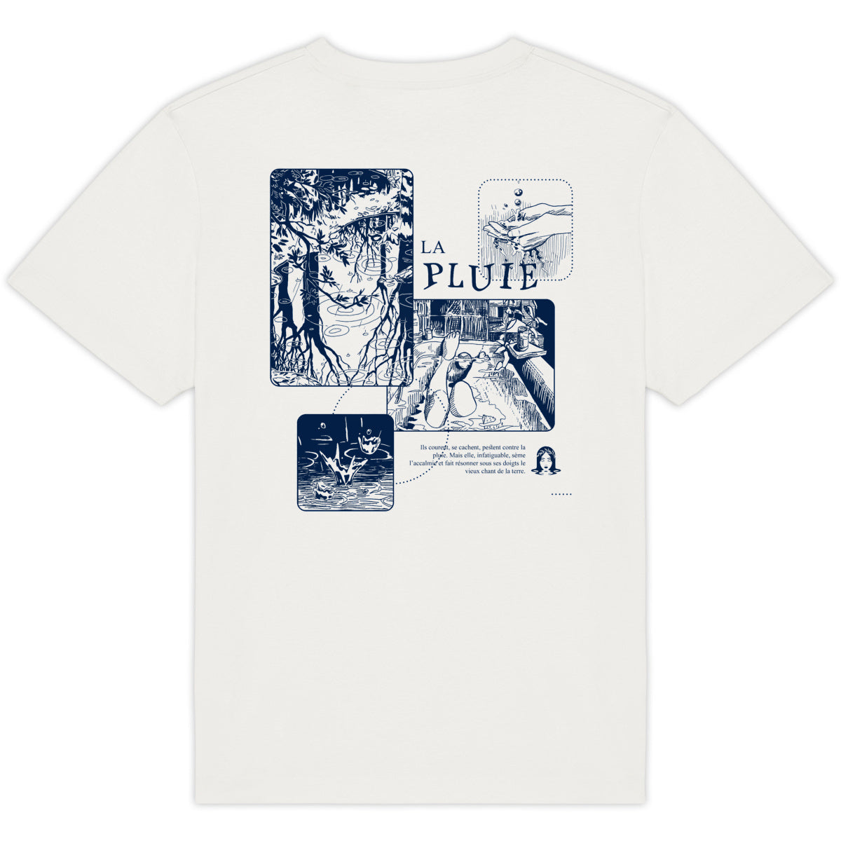 Rainy Day T-Shirt White - dos_0