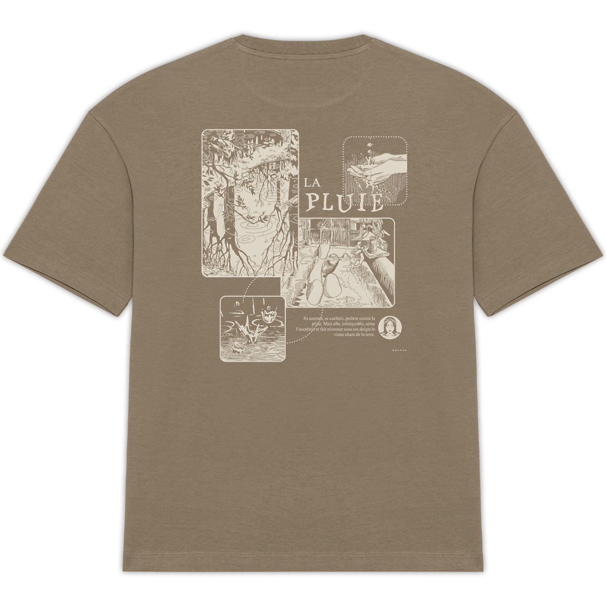Rainy Day T-Shirt Green - dos_0