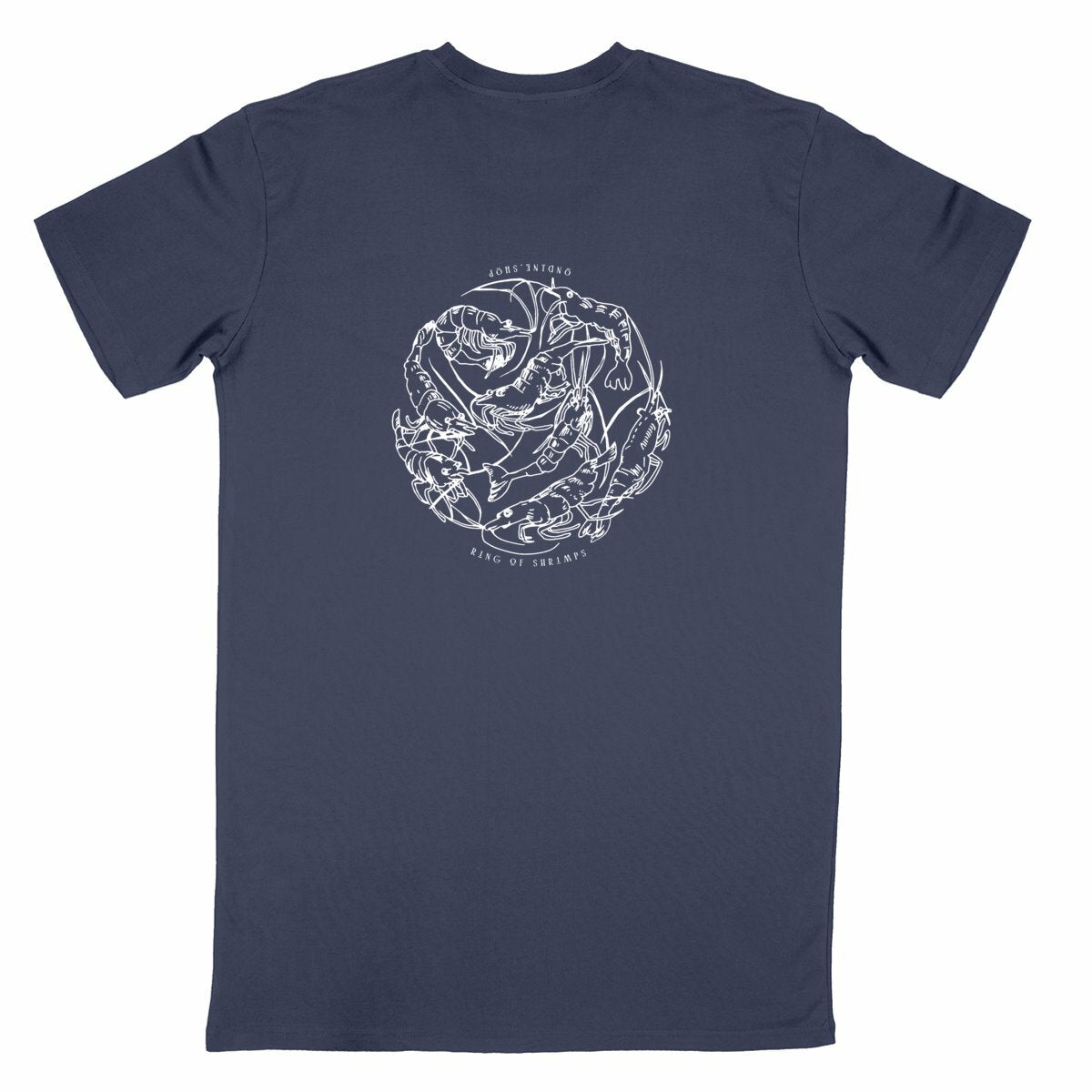 Ring of Shrimps - Lightweight T-Shirt - dos_bleumarine