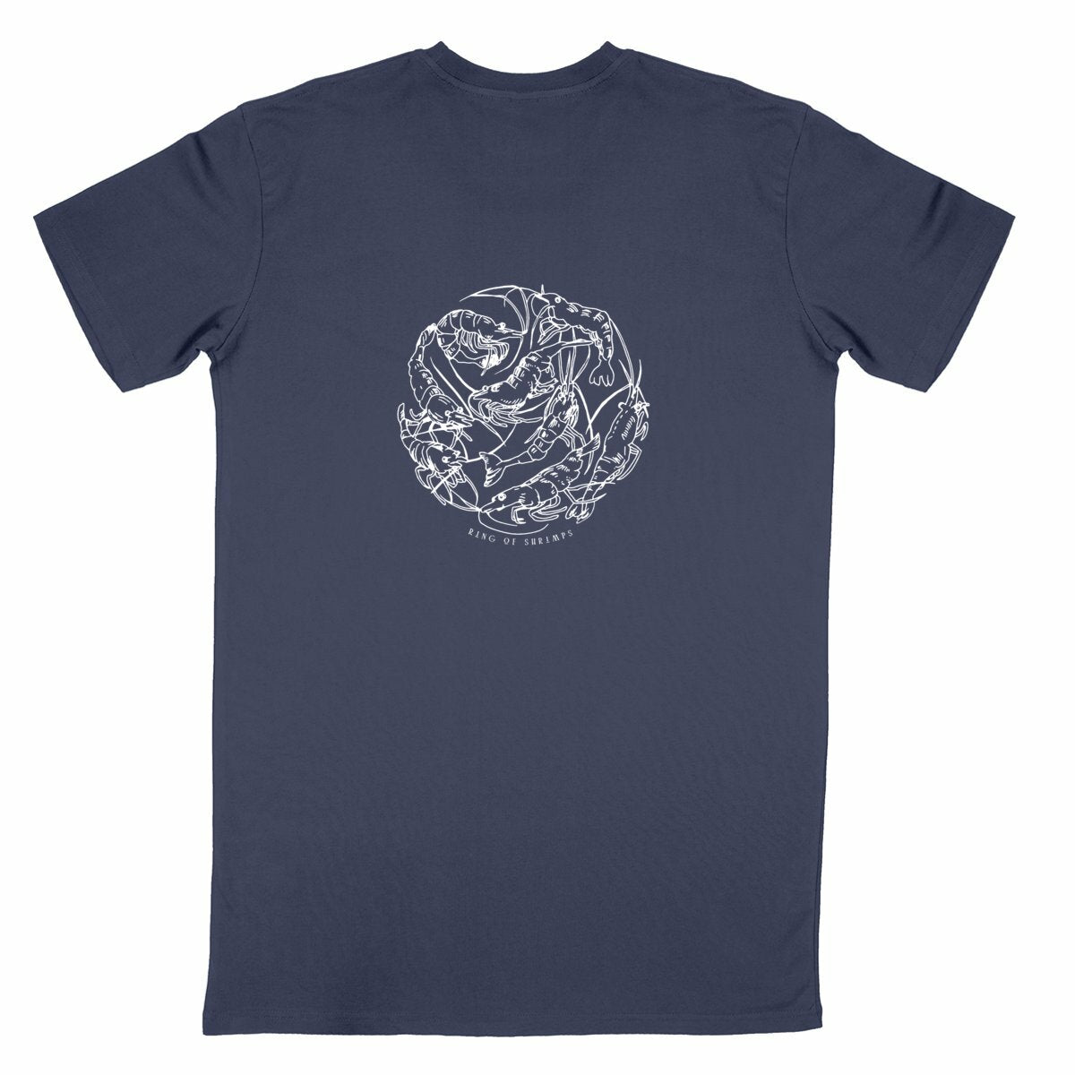 Ring of Shrimps - Lightweight T-Shirt - dos_bleumarine