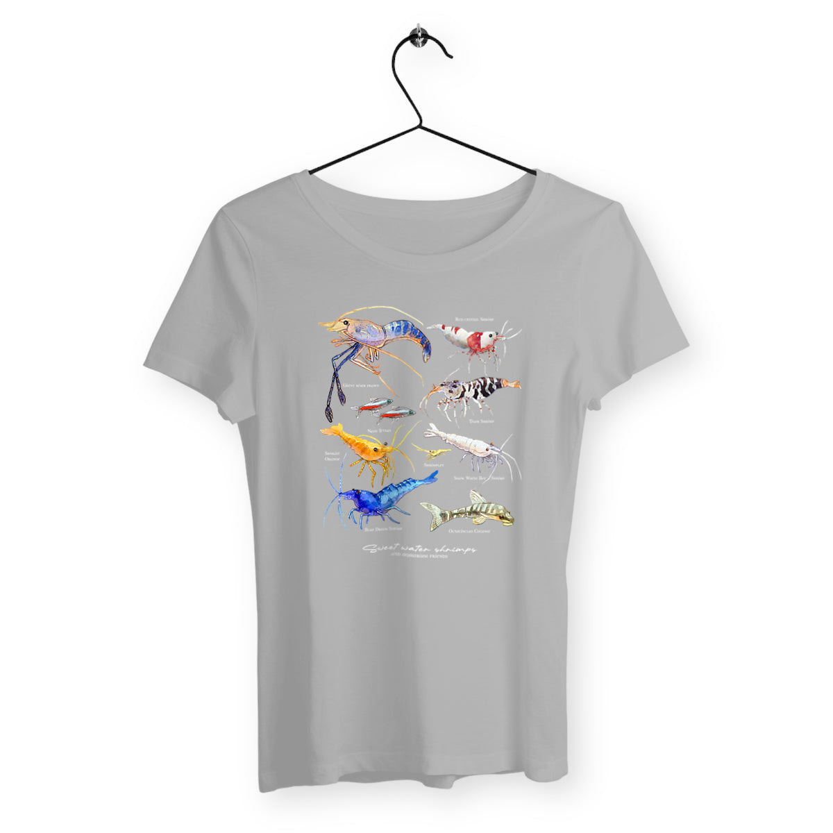 Woman's T - Sweet Shrimps - face_gris