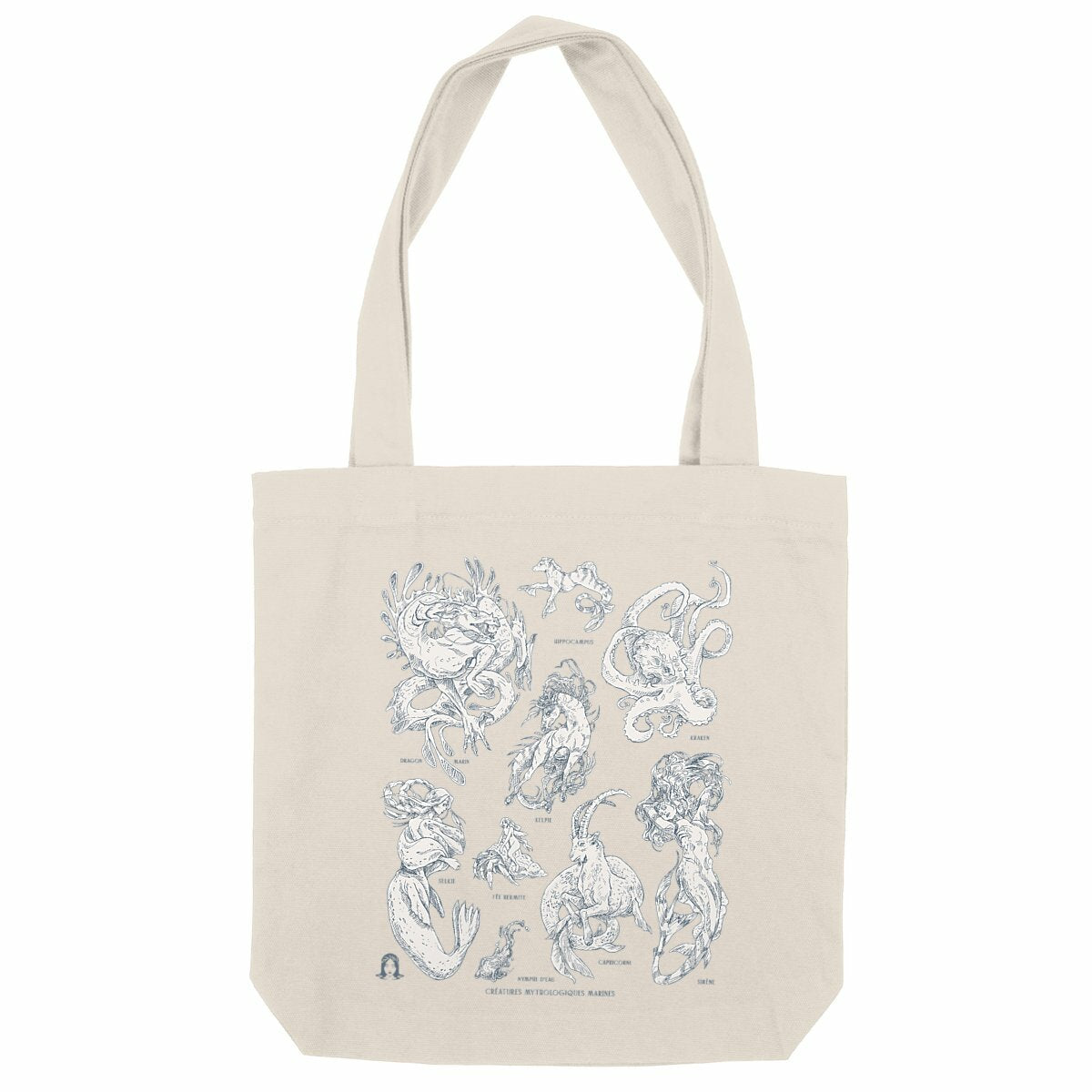 Marine ythology Tote Bag - face_naturel