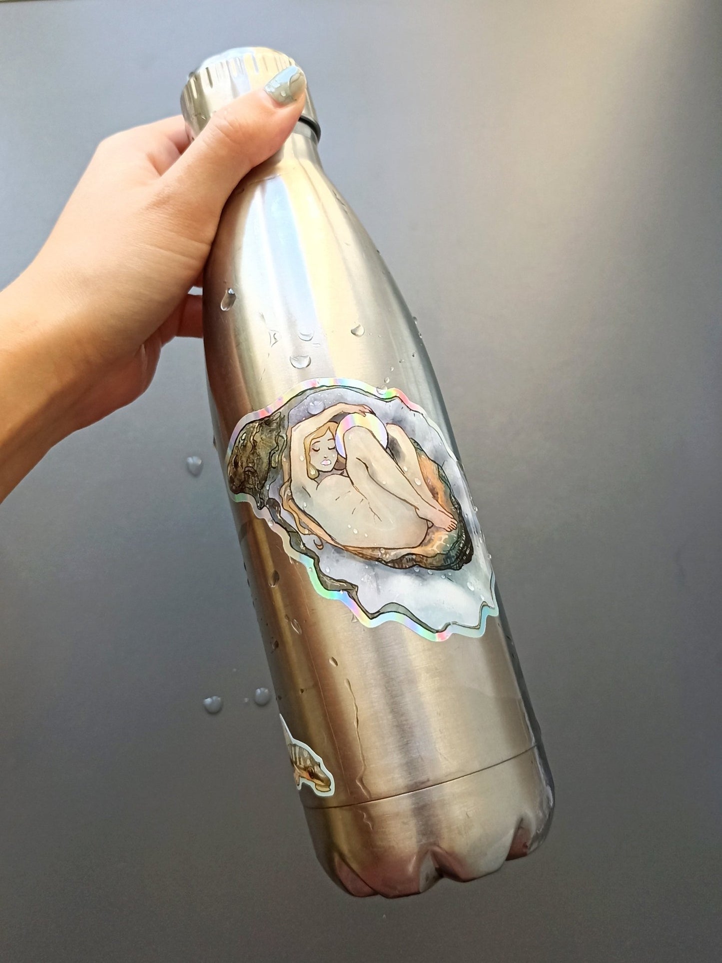 Holographic Oyster Sticker