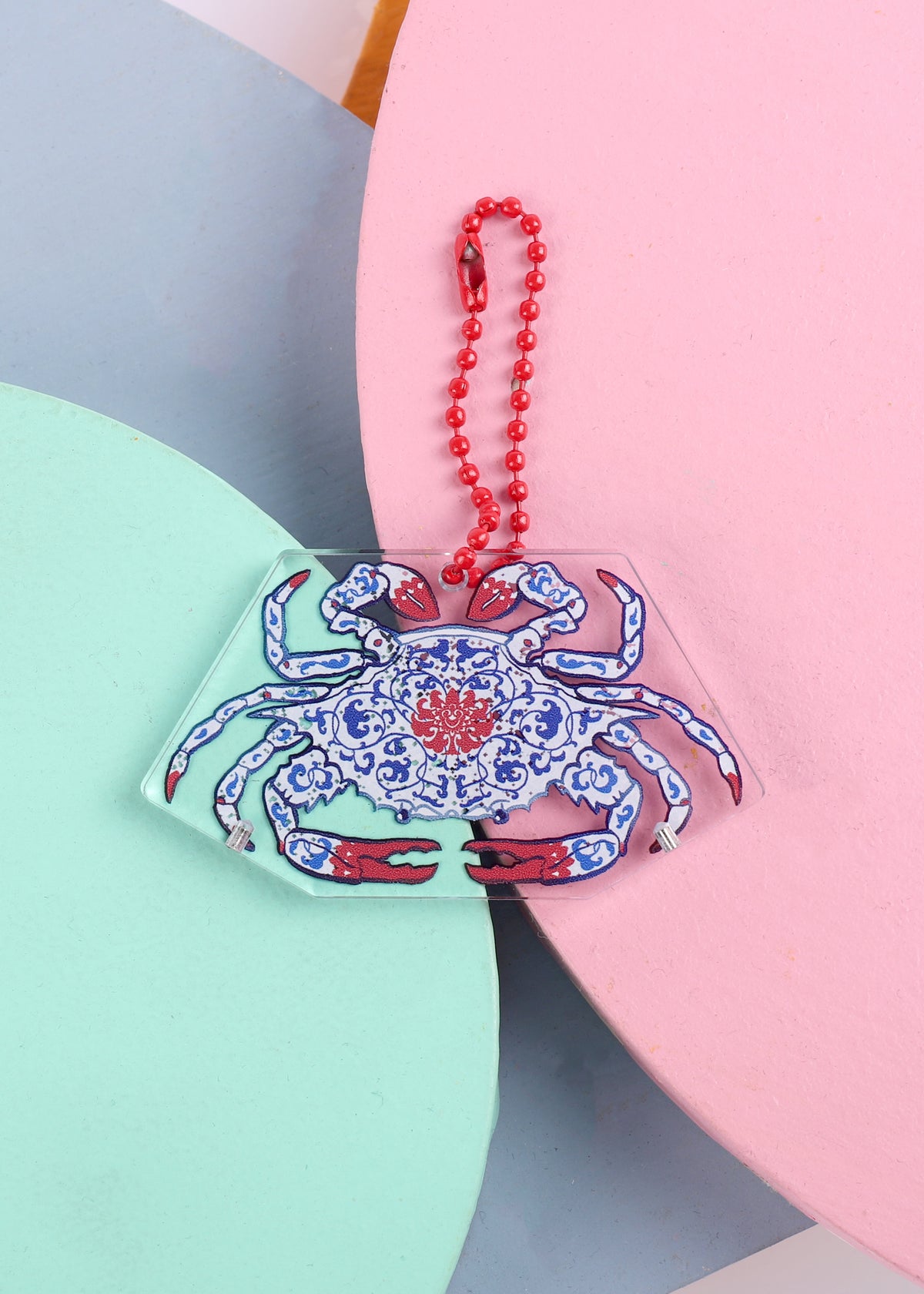 Ceramic Crabs Keychain