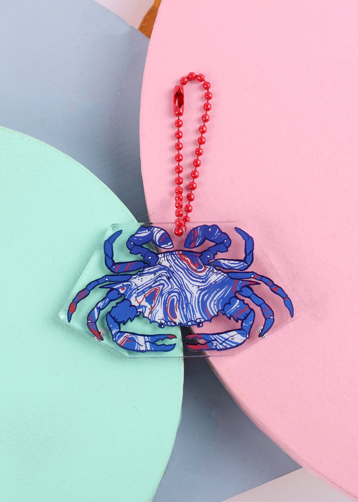 Ceramic Crabs Keychain