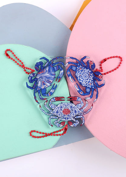 Ceramic Crabs Keychain