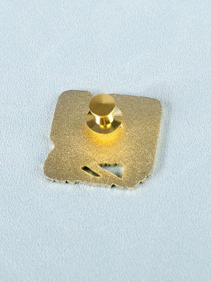 Broche en émail Héron