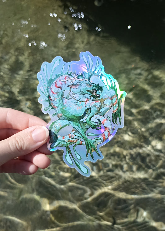 Sticker Holographique Dragon