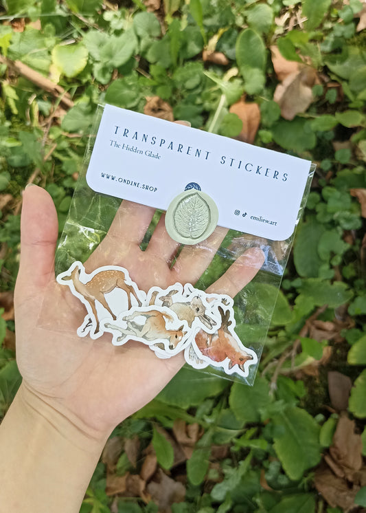 Stickers transparents - la Clairière Cachée