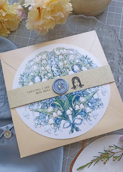 Carte ronde Muguet