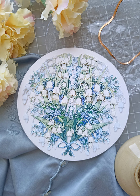 Carte ronde Muguet