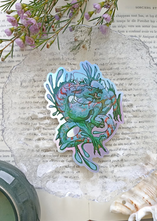 Sticker Holographique Dragon