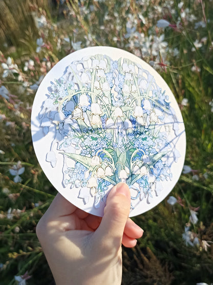 Carte ronde Muguet