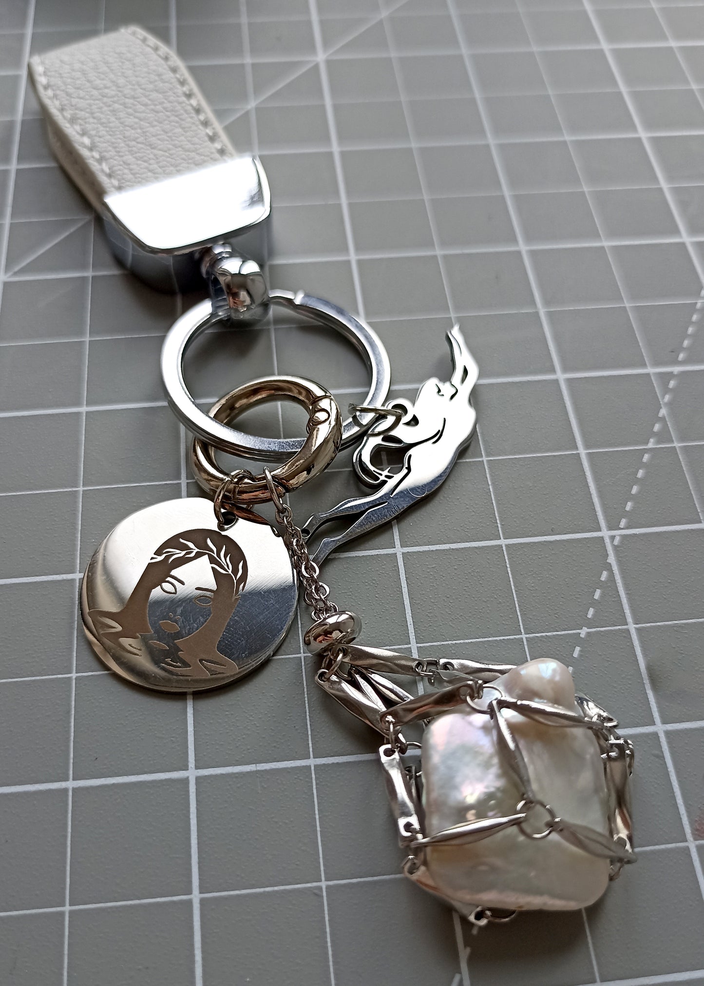 Pearl Keychain