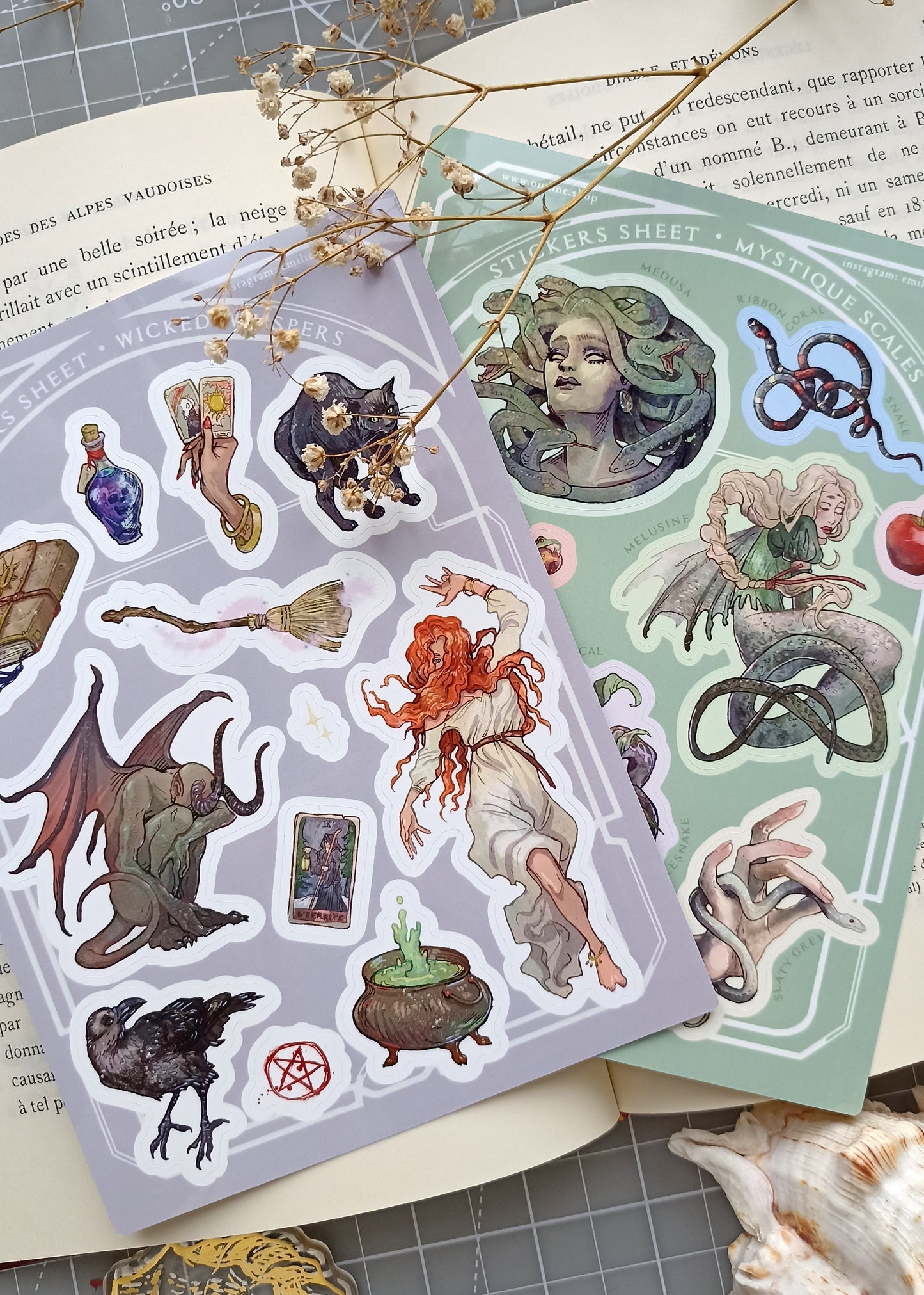 Duo de pages de stickers