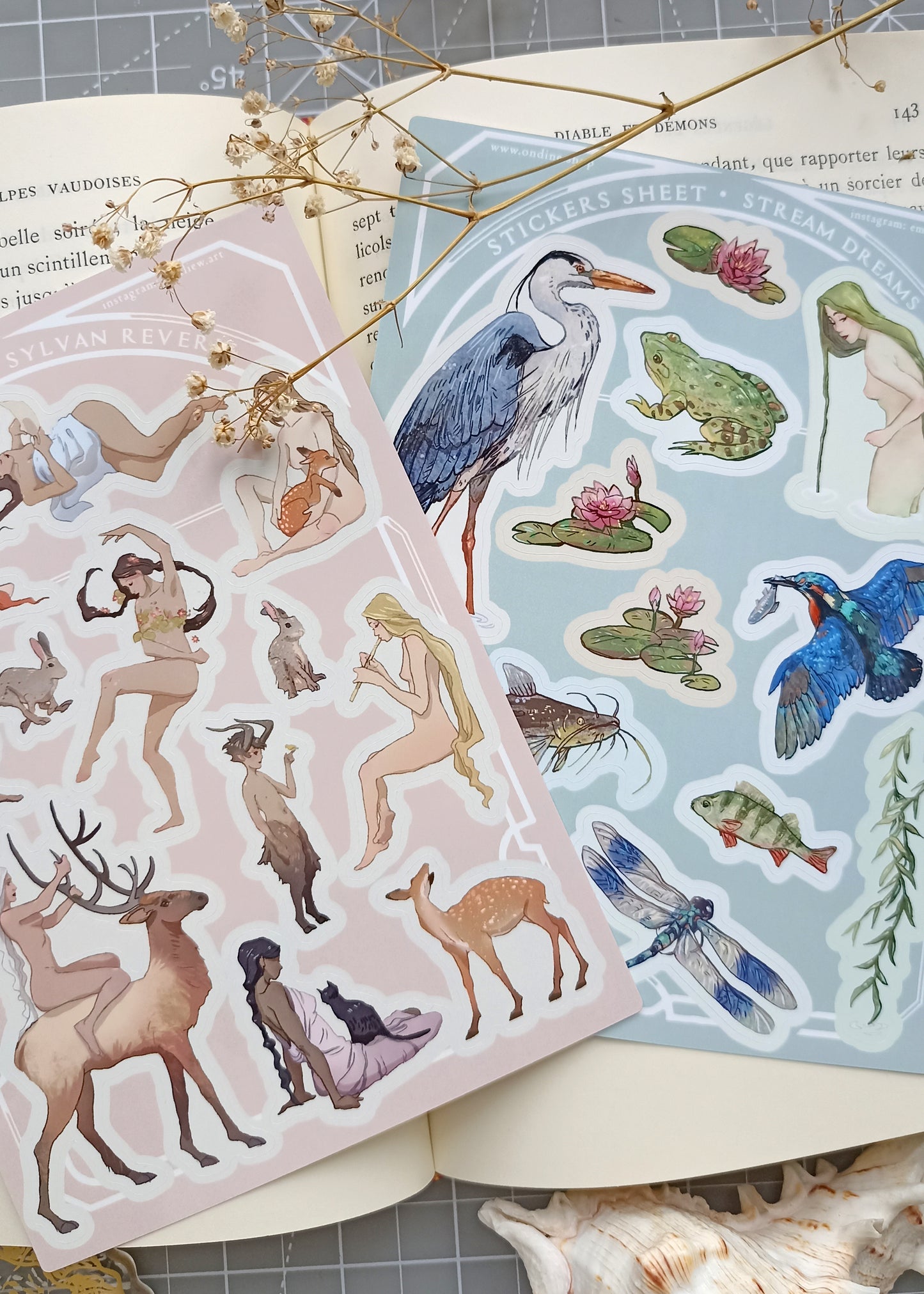 Duo de pages de stickers