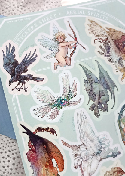 Stickers Sheet Aerial Spirits