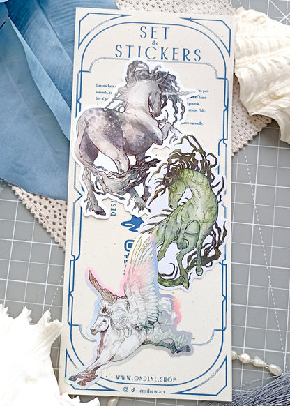 Wonderful horses Sticker Trio