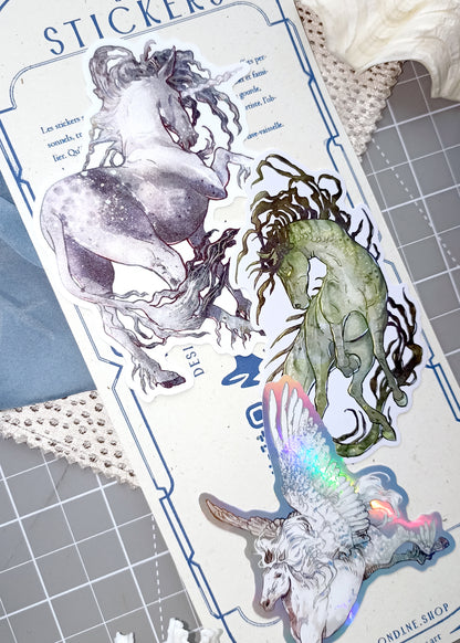 Wonderful horses Sticker Trio