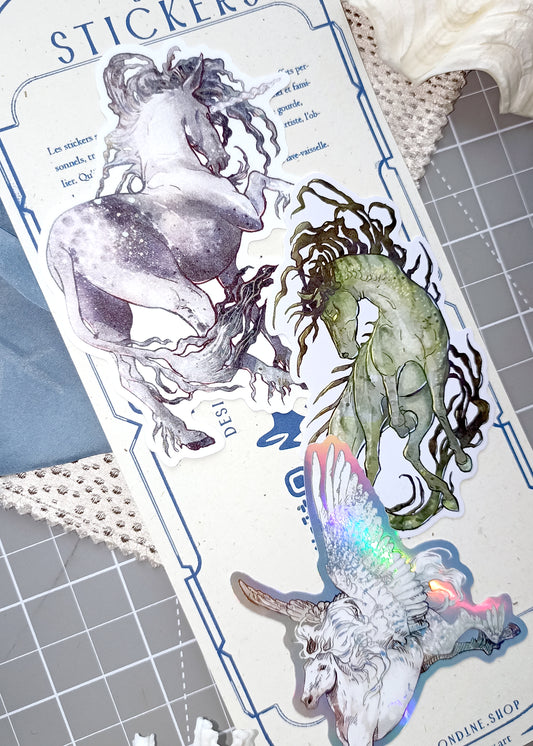 Wonderful horses Sticker Trio