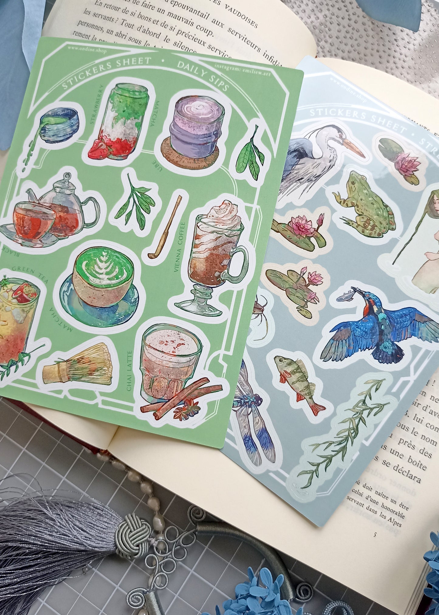 Stickers Sheet Matcha