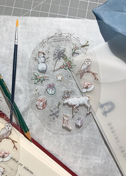 Transparent Sticker Sheet - Winter