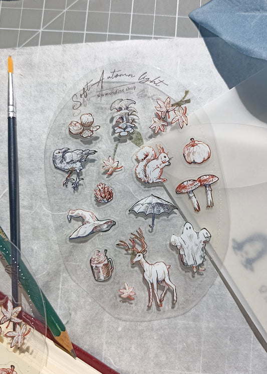 Transparent Sticker Sheet - Automn