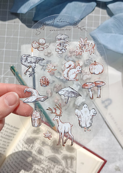 Transparent Sticker Sheet - Automn