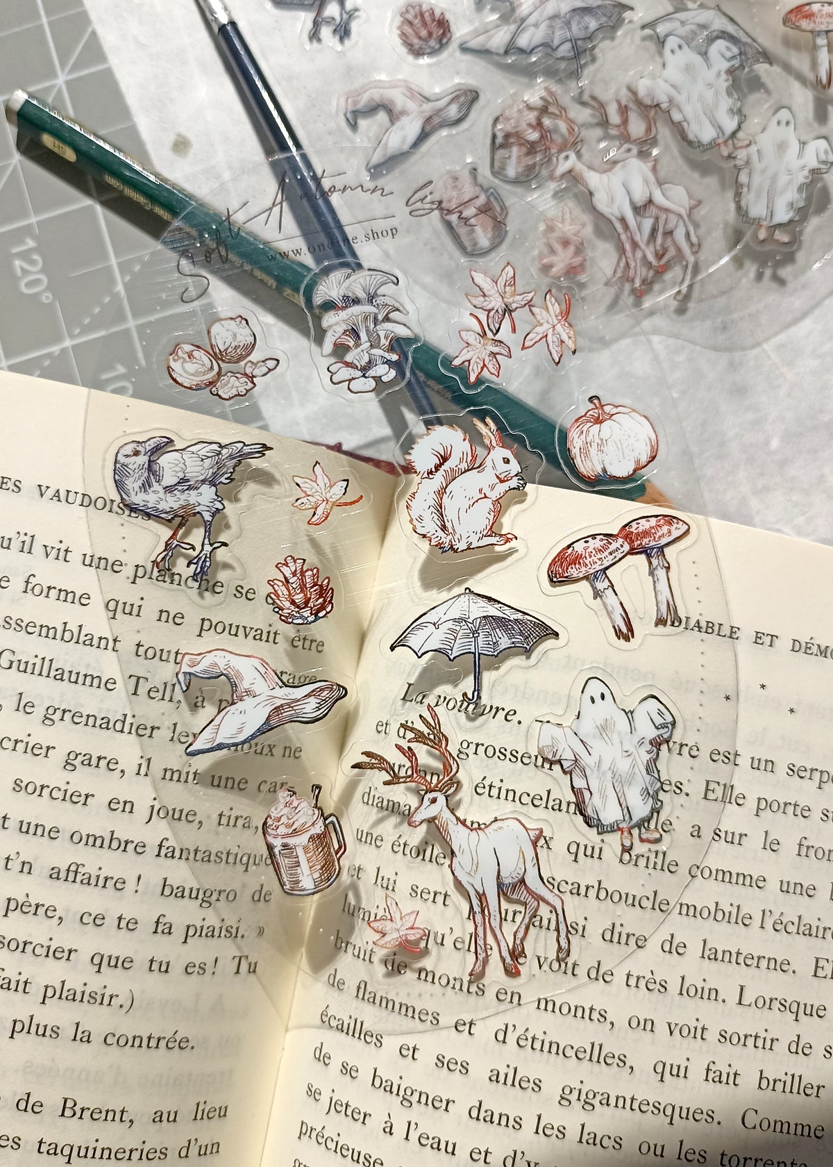 Transparent Sticker Sheet - Automn