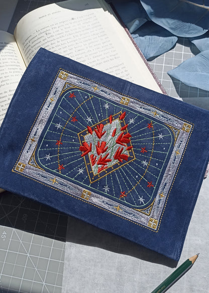 Pochette en velours B5 - Housse pour livres