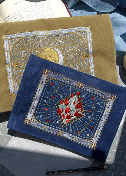 Pochette en velours B5 - Housse pour livres