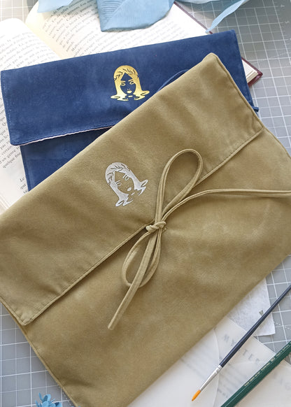 Velvet pouch A4 - Book Sleeve