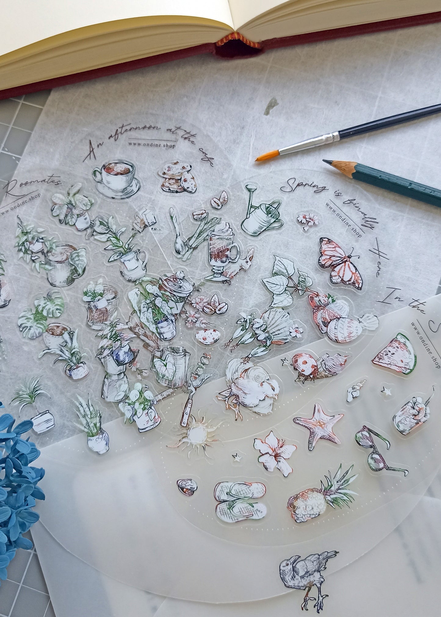 Transparent Sticker Sheet Bundle